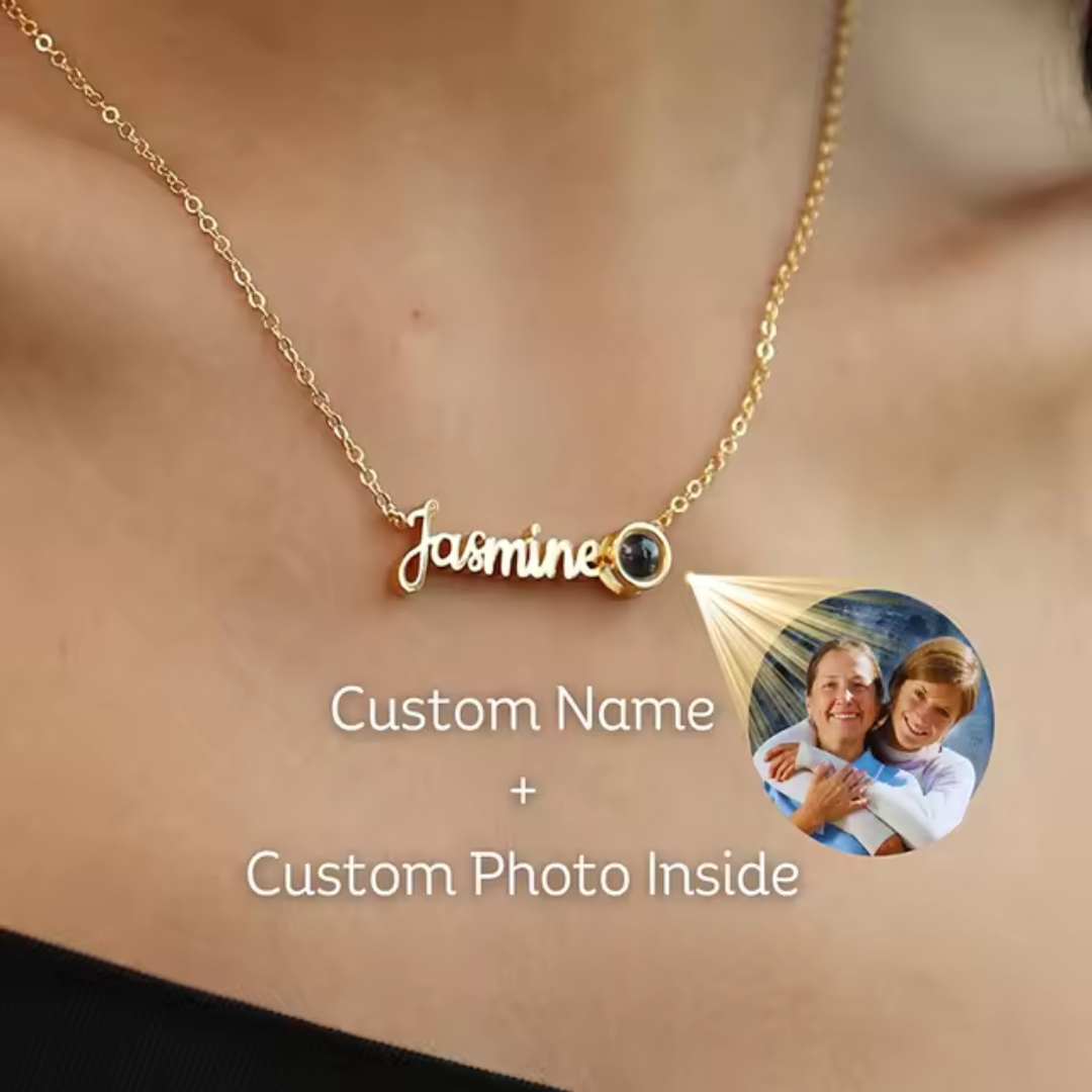 Personalized Necklace with Hidden Photo